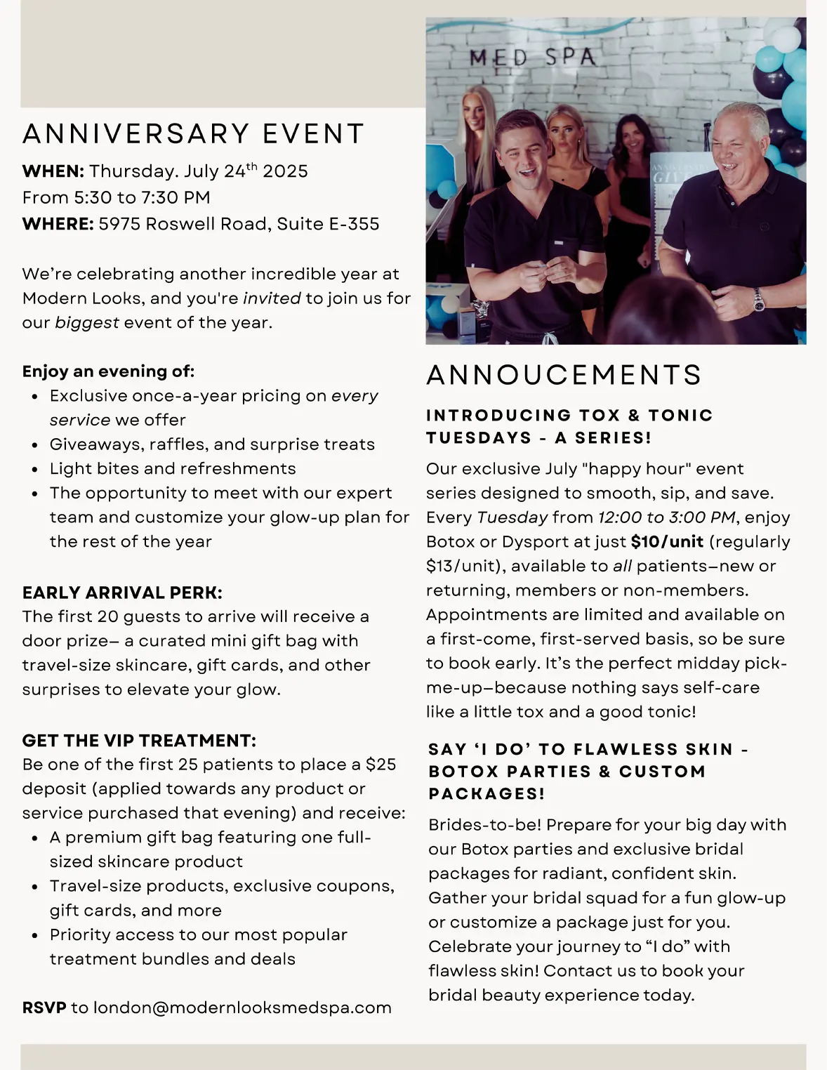 anniversary event